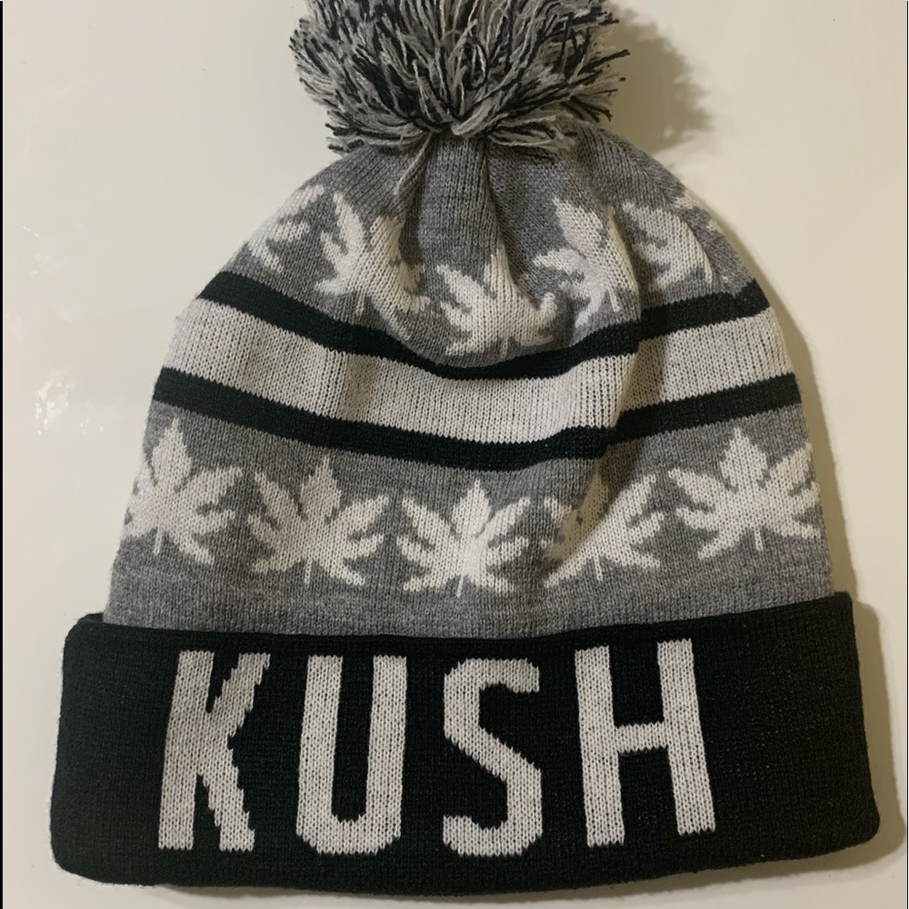 Kush Beanie Black White Gray